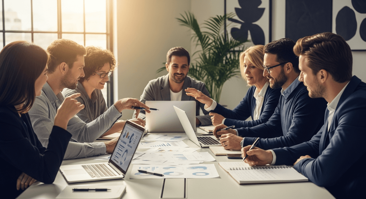 Team collaboration during summit planning